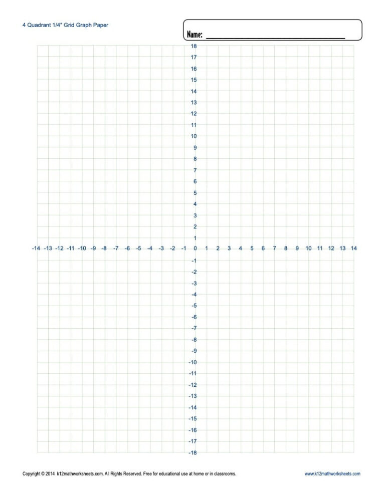 Printable Graph Paper For Math Problems | Grid Paper Printable