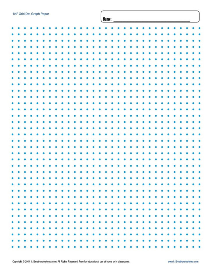 1/4 Inch Graph Paper Free Printable