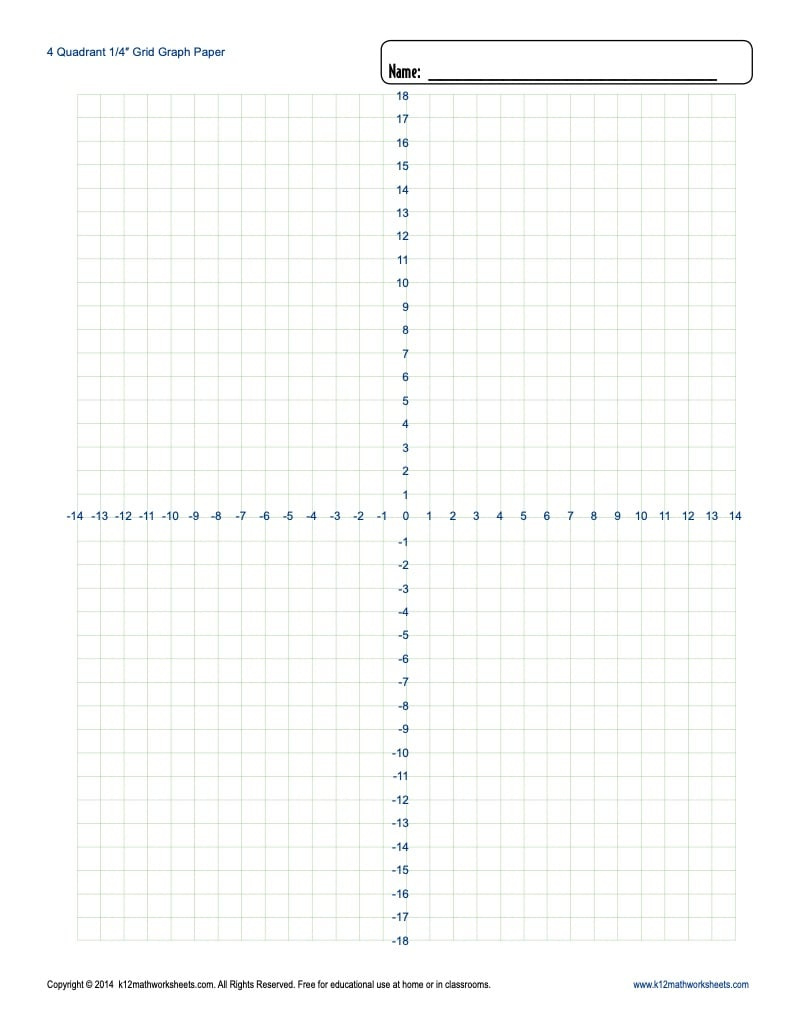 Printable Graph Paper - Blank Templates within Quarter Inch Printable Graph Paper