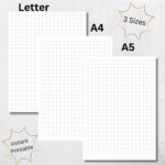 Printable Graph Paper Bundle|Graph Grid Paper|A4 Graph Paper|A5 Regarding A5 Graph Paper Printable