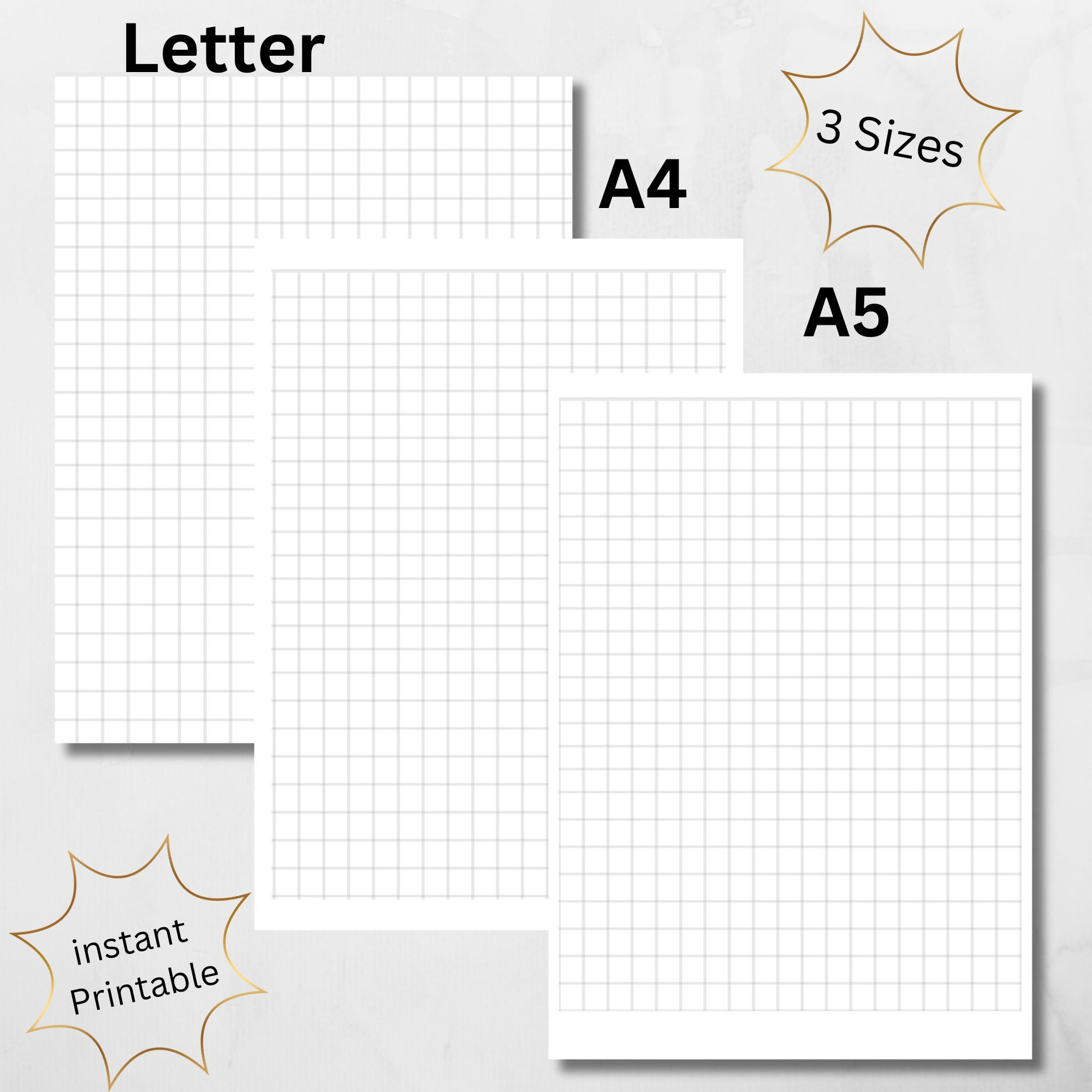 Printable Graph Paper Bundle|Graph Grid Paper|A4 Graph Paper|A5 regarding A5 Graph Paper Printable