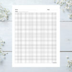 Printable Graph Paper With Name Block | 4 Sizes | Graph Paper Regarding Printable Graph Paper For Elementary Students