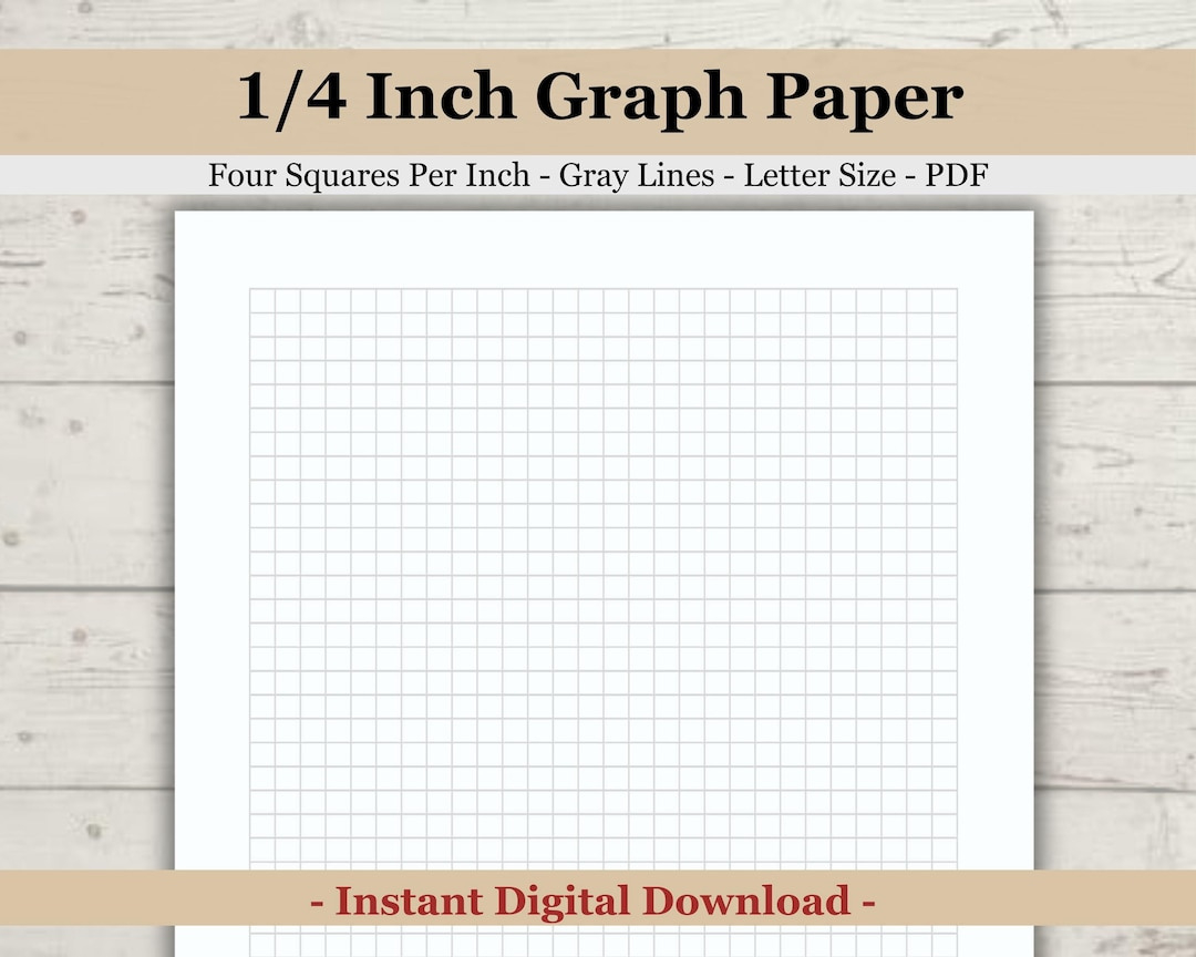 Printable Graph Template Paper, Printable Graph Paper Quarter Inch pertaining to 4 Squares Per Inch Graph Paper Printable