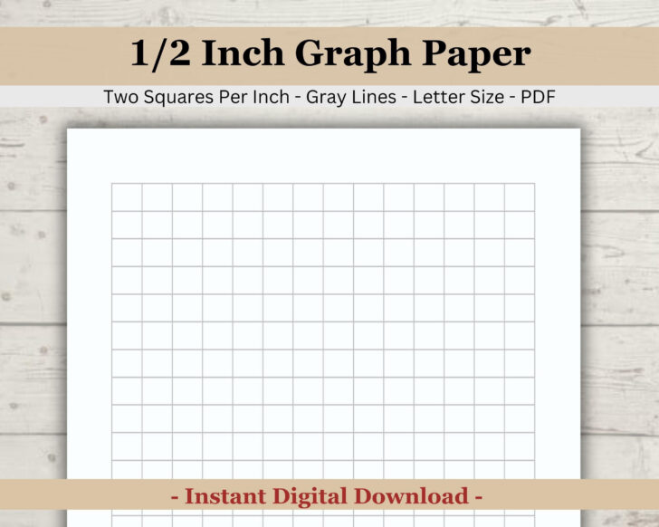 One Half Inch Grid Paper Printable