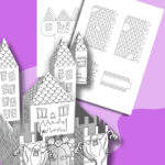 Printable Halloween House (3D Printable Spooky Castle) With Regard To Printable Paper Haunted House Template