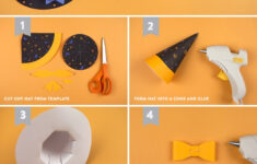 Printable Halloween Party Hats with Printable Paper Witch Hat Template