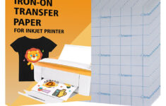 Printable Iron-On Heat Transfer Paper For T Shirts, Dark Fabrics for Iron On Printable Paper