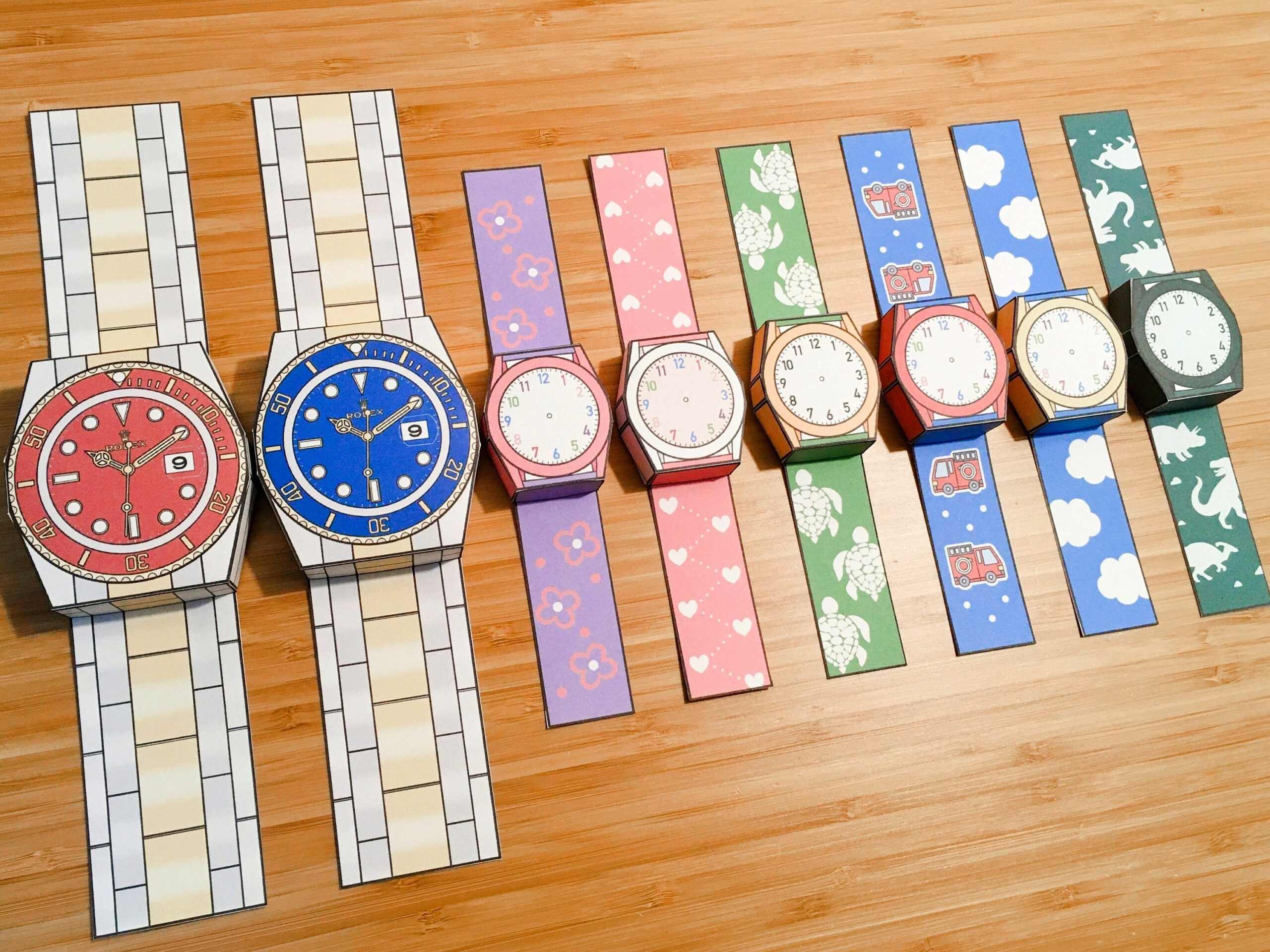 Printable Kid&amp;#039;S Watch Template, Men&amp;#039;S Watch Template, Time for Printable Paper Watch Template