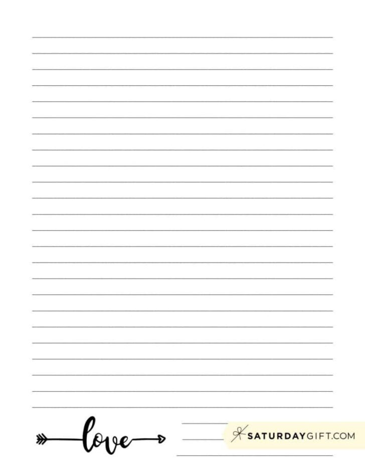 Free Printable Paper For Writing Letters