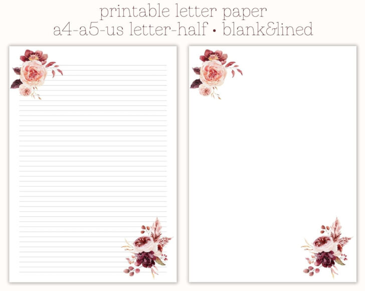 Printable Paper Letter