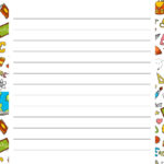 Printable Lined Paper   Over 100 Writing Paper Designs Pertaining To Printable Paper With Lines For Writing