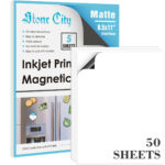 Printable Magnet Paper 50 Sheet Magnetic Photo Paper 8.5X11 Matte Intended For Magnetic Printable Paper