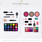 Printable Makeup Pretend Play Kit, Print At Home Kids Toys For Printable Paper Makeup