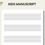 Printable Music Manuscript , Kids Music Paper, Large Staff Paper Intended For Manuscript Paper Printable