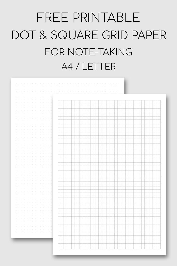 Printable Note Taking Paper With Dot And Square Grid throughout Grid Paper Printable For Notes