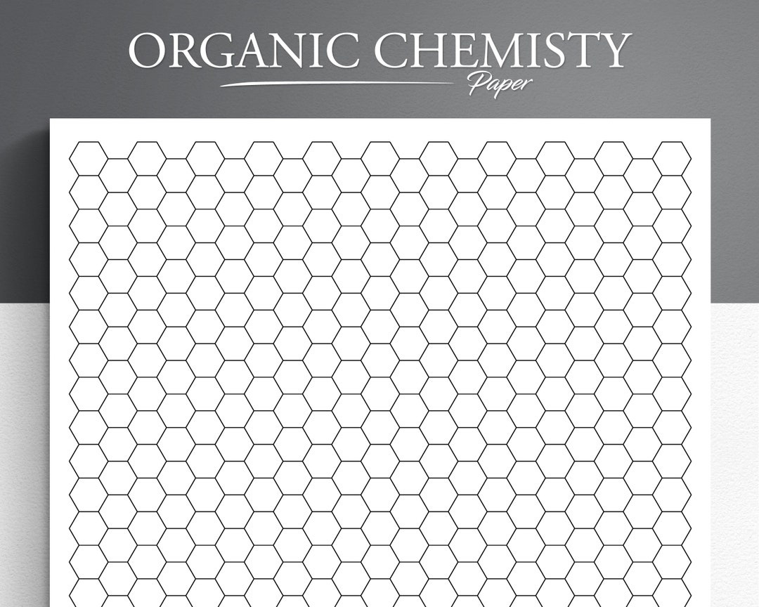 Printable Organic Chemistry Paper. Hexagon Paper. Hexagon Grid pertaining to Hex Grid Paper Printable