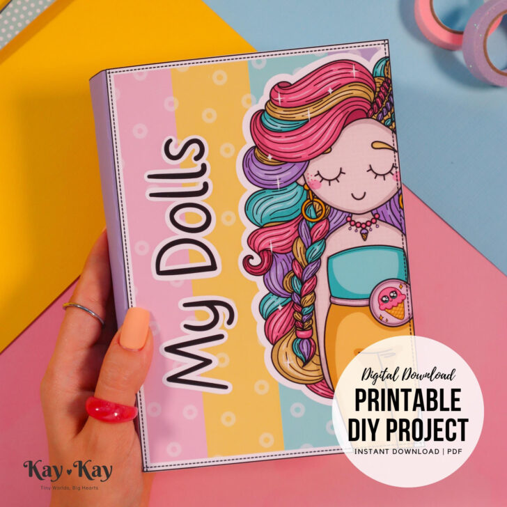 Printable Paper Doll Organizer