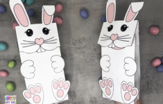 Printable Paper Bag Bunny Puppets regarding Free Printable Paper Bag Bunny Puppet Templates