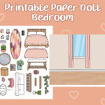 Printable Paper Doll Bedroom, Toca Boca Bedroom, Quiet Book With Regard To Printable Paper Doll Bedroom