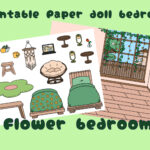 Printable Paper Doll Bedroom / Toca Boca Flower Bedroom / Quiet Regarding Printable Paper Doll House Bedroom