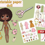Printable Paper Doll Blythe With Clothes   Digital Pdf Instant In Printable Paper Doll Template