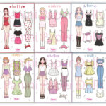 Printable Paper Doll Dress Up Girls Korean Paper Doll Kpop Doll Regarding Printable Paper Dress Up Dolls