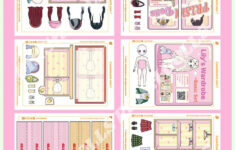 Printable Paper Doll House Diy Busy Book Paper Dolls Dress Up Kit inside Printable Paper Doll Books