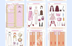 Printable Paper Doll House Diy Busy Book Paper Dolls Dress Up Kit intended for Printable Paper Doll Books