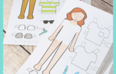 Printable Paper Doll Templates- Color And Play - The Kitchen Table in Printable Paper Doll Cutouts