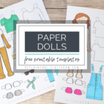 Printable Paper Doll Templates  Color And Play   The Kitchen Table Pertaining To Free Printable Paper Doll Templates For Adults