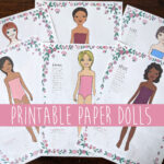 Printable Paper Dolls Paper Dolls To Color Digital Paper Dolls Pdf With Etsy Printable Paper