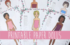 Printable Paper Dolls-Paper Dolls To Color-Digital Paper Dolls-Pdf with Etsy Printable Paper