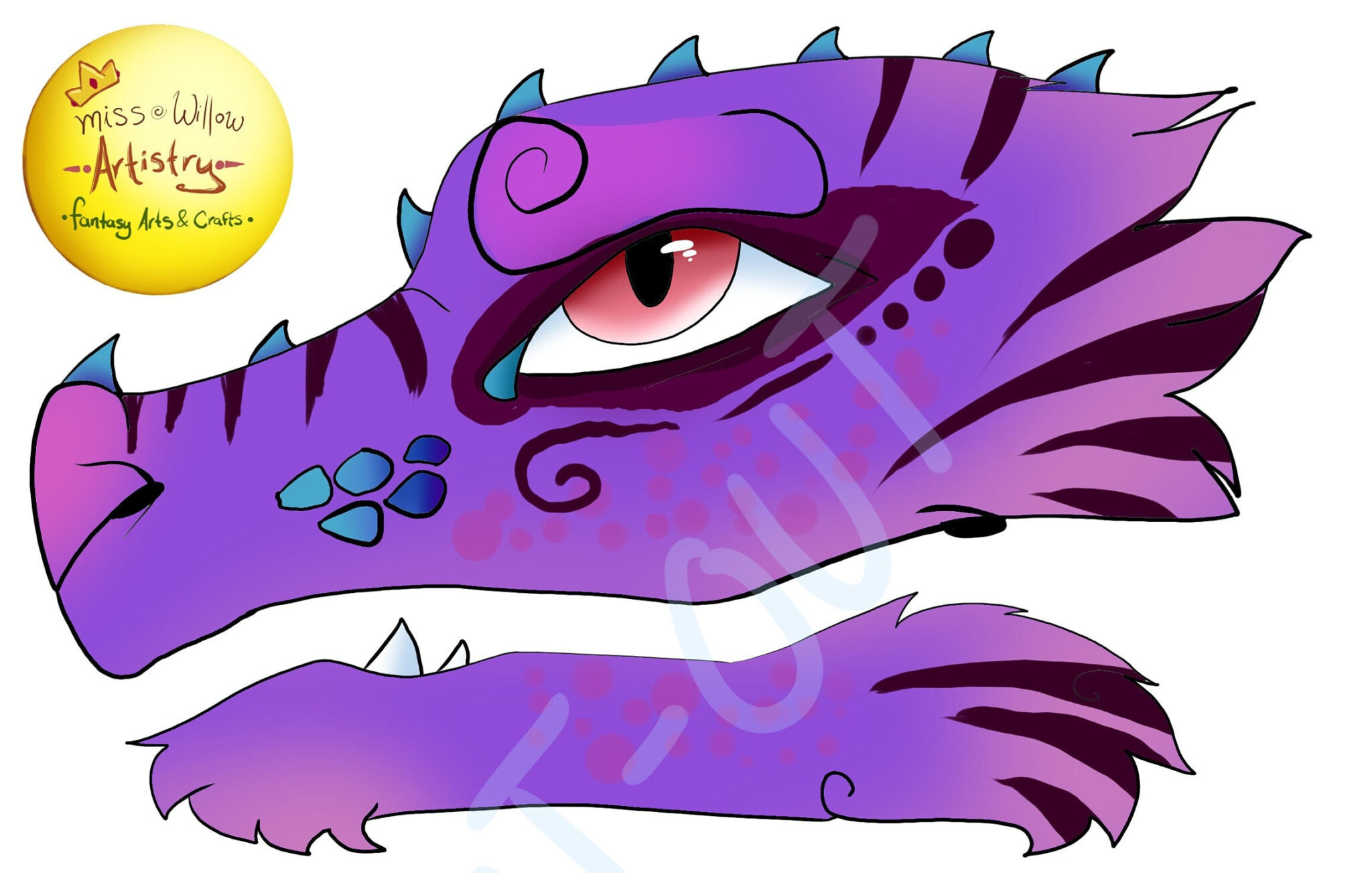 Printable Paper Dragon Puppet Template Base Pattern – Etsy Schweiz ...