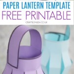 Printable Paper Lantern Template (Free Pdf)   Crafts On Sea Within Free Printable Paper Lantern Craft Template