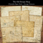 Printable Paper Pack Grungy Texturen Distressed Shabby Grunge For Printable Paper Pack