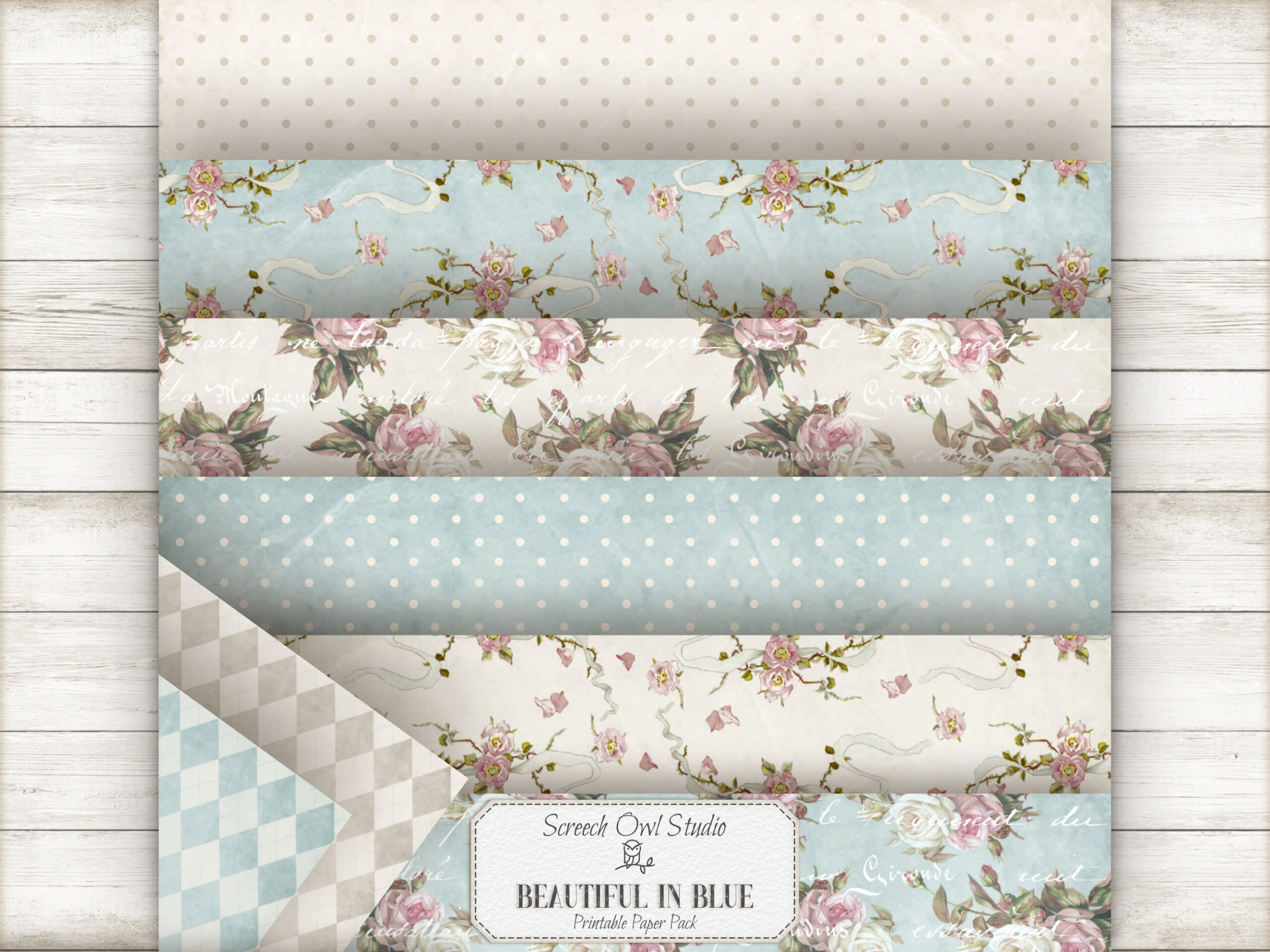 Printable Paper Pack, Journal Papier, Scrapbooking Papier inside Printable Paper Pack