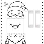 Printable Paper Santa Claus Christmas Puppet   Festive Diy Craft Throughout Santa Printable Paper