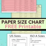 Printable Paper Size Chart (Free!)   Leap Of Faith Crafting Regarding Printable Paper Size Letters