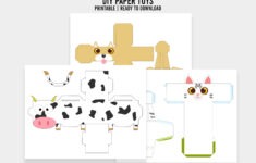 Printable Paper Toys Paper Toys Templates Customizable Crafts For Kids within Printable Paper Toy