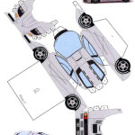Printable Papercraft Car   Diy Paper Model Regarding Printable Paper Craft Car