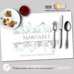 Printable Placemat Template, Personalized For Bridal Showers And Regarding Printable Paper Placemats