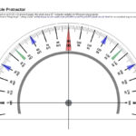 Printable Protractor » Linear Concepts Intended For Printable Paper Protractor