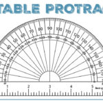 Printable Protractor   World Of Printables For Printable Paper Protractor