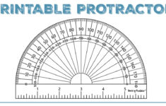 Printable Protractor - World Of Printables for Printable Paper Protractor