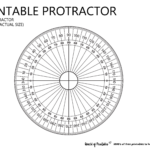 Printable Protractor   World Of Printables Within Printable Paper Protractor
