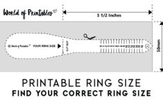 Printable Ring Size Chart - Find Your Ring Size Easy - World Of with regard to Free Printable Paper Ring Sizer