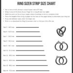 Printable Ring Sizer Strip Chart India Womens Best Finger Size Chart Intended For Printable Paper Strip Ring Sizer