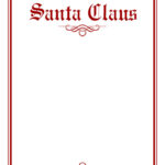Printable Santa Letterhead Templates   12 Free Printables With Printable Paper From Santa