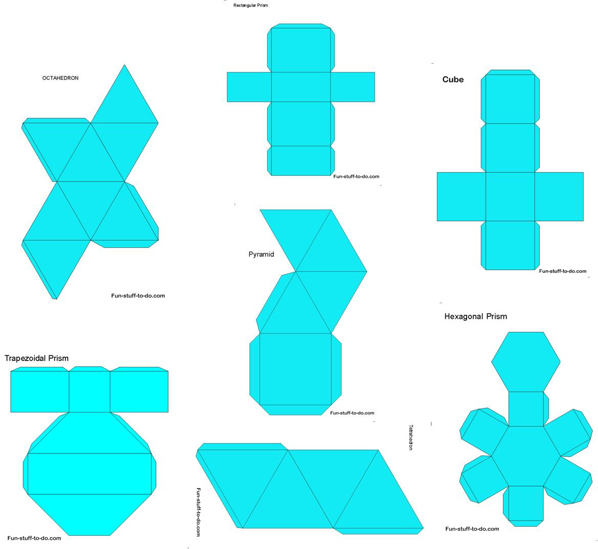Printable Shapes with Printable Paper Shapes