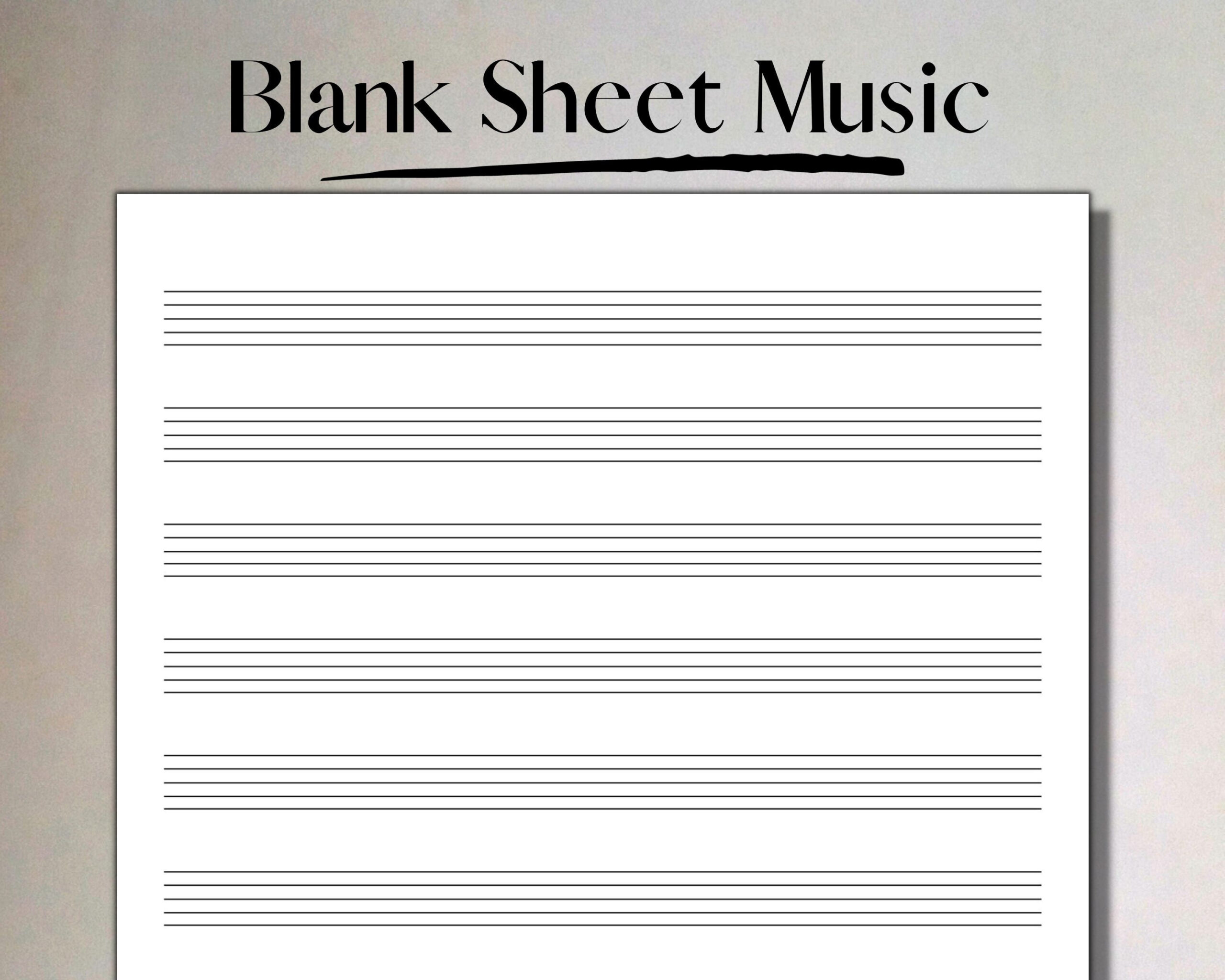 Printable Sheet Music Music Manuscript Paper, Blank 10 Stave throughout Music Manuscript Paper Printable